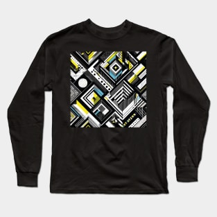 Abstract Geometric Pattern Long Sleeve T-Shirt